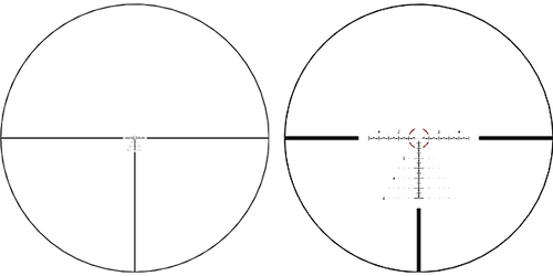 Bushnell R7 3-15x50 Riflescope with FFP MRAD Hybrid Dot Tree Illuminated Reticle