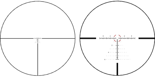 Bushnell R7 4-20x50 Riflescope with FFP MRAD Illuminated Hybrid Dot Tree Reticle