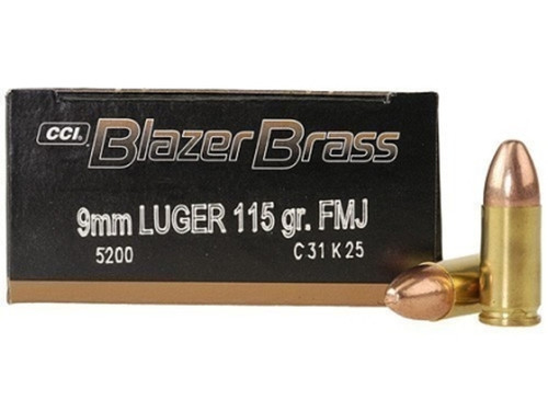 Sticker Draw,  CCI Blazer Brass Case 9mm Luger 115gr FMJ Case of 500 (CCI-5200-500) #2