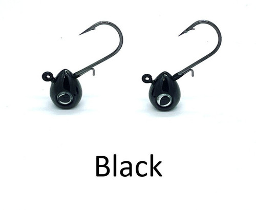 WNC TearJerker Tungsten Jig, 1/8oz, Black, 2pk