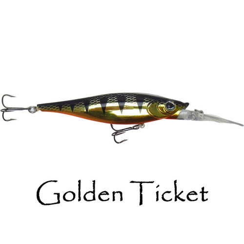 WNC Reaper Crankbait, 4.5", 20'+ Depth, Golden Ticket