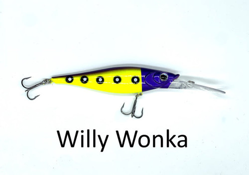 WNC Reaper Crankbait, 4.5", 20'+ Depth, Willy Wonka
