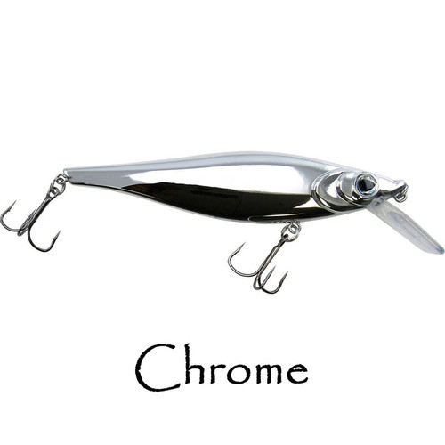 WNC Square-Bill Reaper Crankbait, 4.5", 14'+ Depth, Chrome