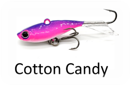 WNC Rip-N-Glide, Darting Jig, 3", 5/8 Oz, Cotton Candy