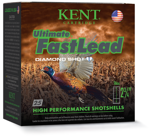 Kent Ultimate FastLead, 16 Ga 2-3/4", 1-1/8 Oz, Lead #6, 25 Rounds