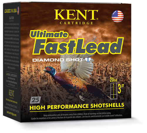 Kent Ultimate FastLead, 20 Ga 3", 1-1/4 Oz, Lead #5, 25 Rounds