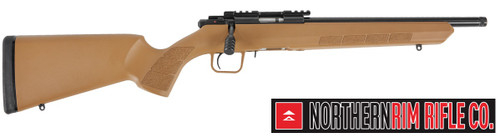 NorthernRim Rifle Co .22lr Bolt Acrtion, 13" Brl, FDE Synthetic Stock