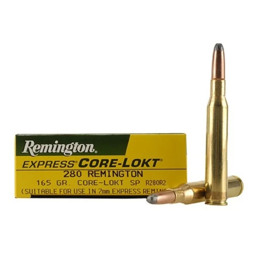 Remington Core-Lokt 280 Remington 165 Grain SP Ammunition, 20 Rounds