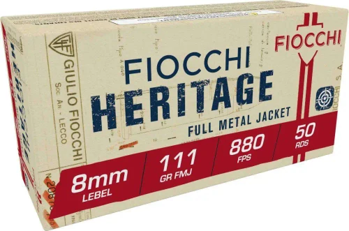 Fiocchi Heritage 8mm Lebel French Ordnance, 111gr, FMJ, 50rds