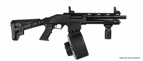 Sticker Draw, Canuck Recon 3 Magazine Fed Pump, 12 Ga 3", 9" Barrel, Black (CREC3129) w/Canuck Recon 2 & Recon 3, 20 Round Drum Magazine, 12 Ga (CMAGRE21220) and Bushnell RXS10R Reflex Sight, 1x25, 4 MOA Red Dot Reticle (RXS10R)