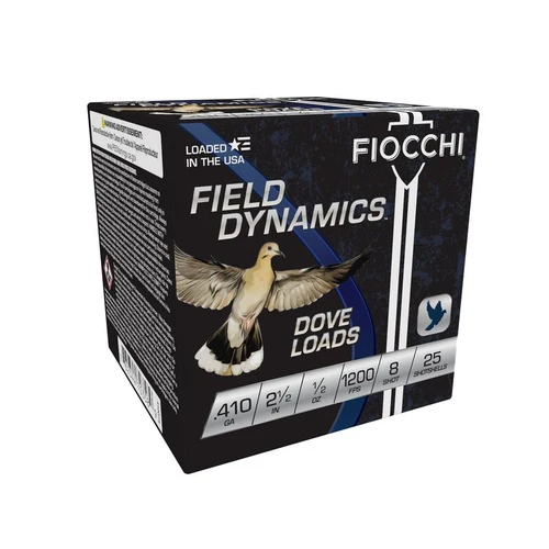 Fiocchi Field Dynamics Dove Loads, .410 2-1/2", 1/2 Oz, #8, Box Of 25