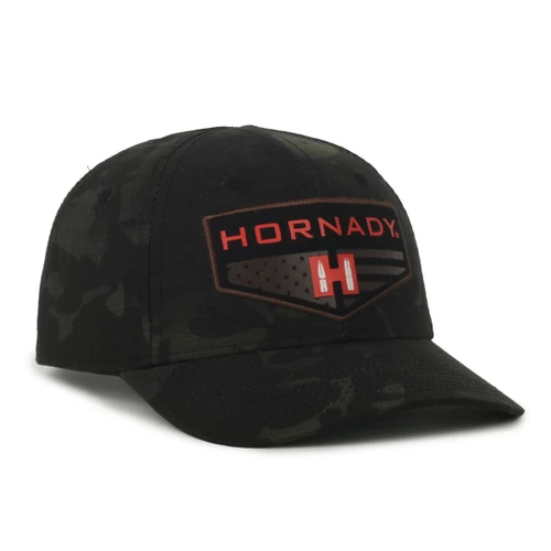 Outdoor Cap Hornady Logo, Black Multicam