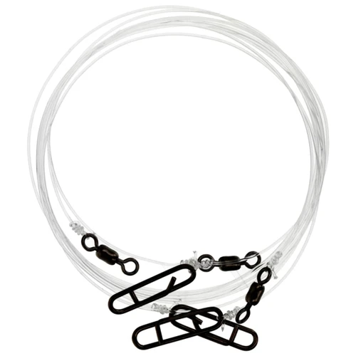 Eagle Claw Lazer Sharp QuickLink Leader, 60lb, 24", Fluorocarbon, 3 pk