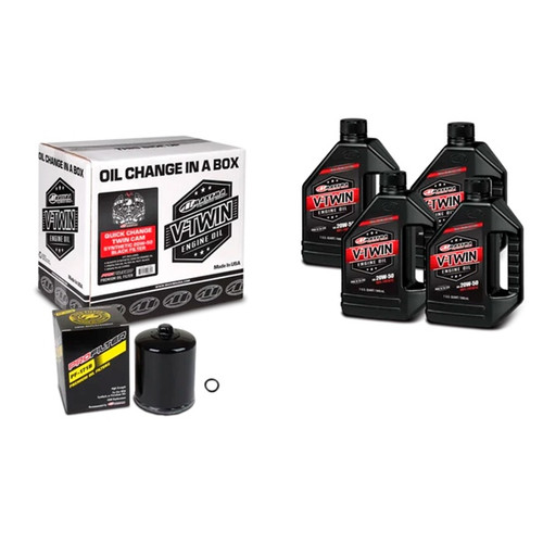 Maxima V-Twin Cam Quick Oil Change Kit 20W50 - 144607