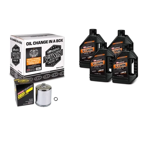 Maxima V-Twin Oil Change Kit 20W50 - 144604