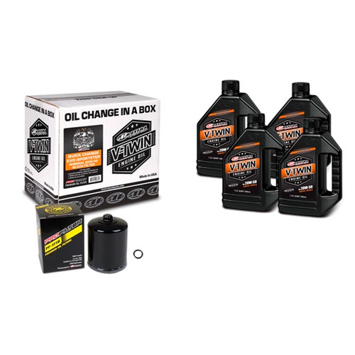 Maxima V-Twin Oil Change Kit 20W50 - 144603