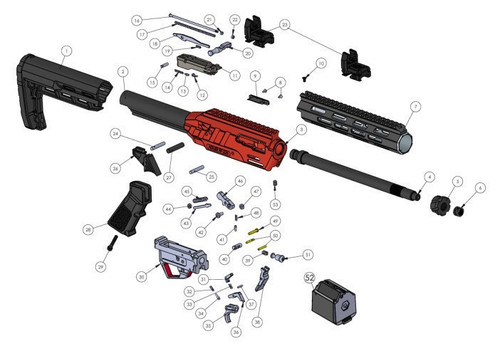 RF224 Cover Pin 1 (Short) Part #24