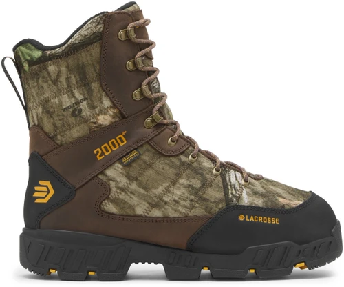 Lacrosse Cold Snap II, Size 12 Wide, 9", Mossy Oak Country Roots, 2000g