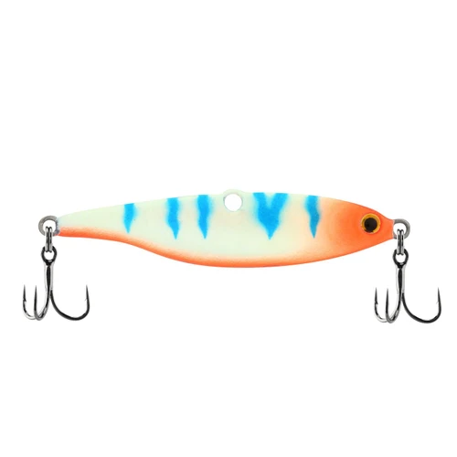 Berkley Vibrato Jigging Bait, 2-1/4", 1/2 Oz, Blue Glow Tiger
