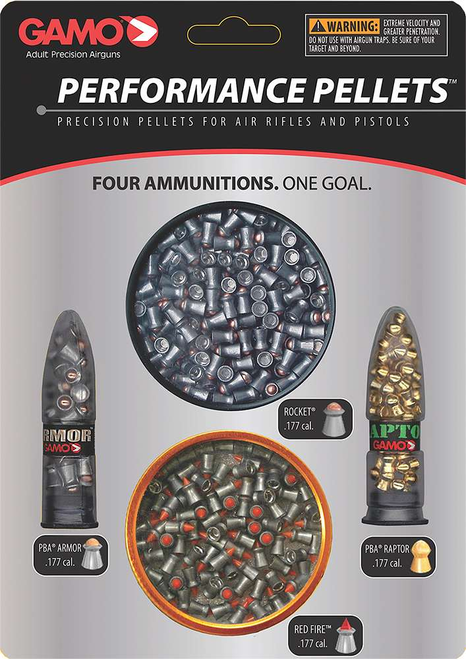 Gamo .177 Cal Performance Pellet Combo, 390 Ct