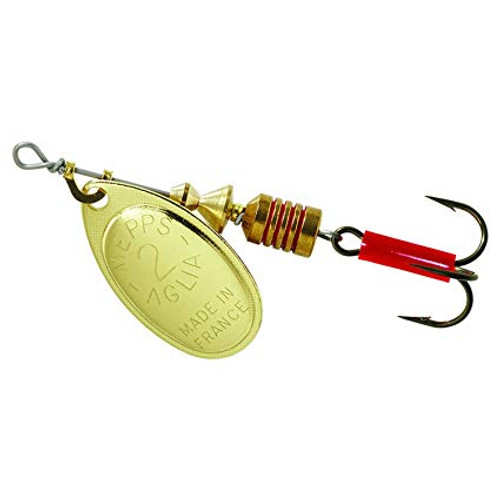 Mepps Aglia Inline Spinner, Size 2, Gold