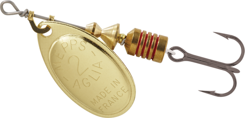 Mepps Aglia Inline Spinner, #2, 1/6oz, Gold