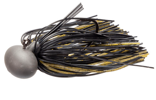 Keitech Tungsten Model II Football Jig, 3/8oz, Green Pumpkin Black Keitech Tungsten Model II Football Jig, 3/8oz, Green Pumpkin Black