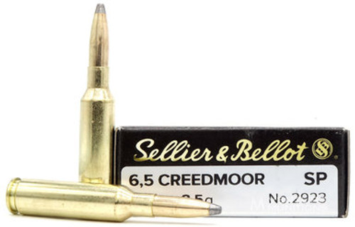 Sellier and Bellot 6.5 Creedmoor 131 Gr, Sp, 20 Rds