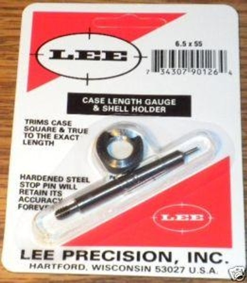 Lee Precision 6.5x55 Swedish Case Length Gauge & Shell Holder