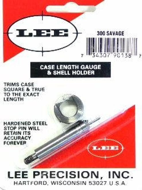 Lee Precision 300 Savage  Case Length Gauge & Shell Holder