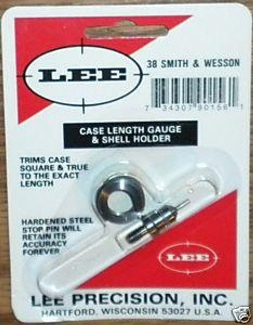 Lee Precision 38 S&W Case Length Gauge & Shell Holder