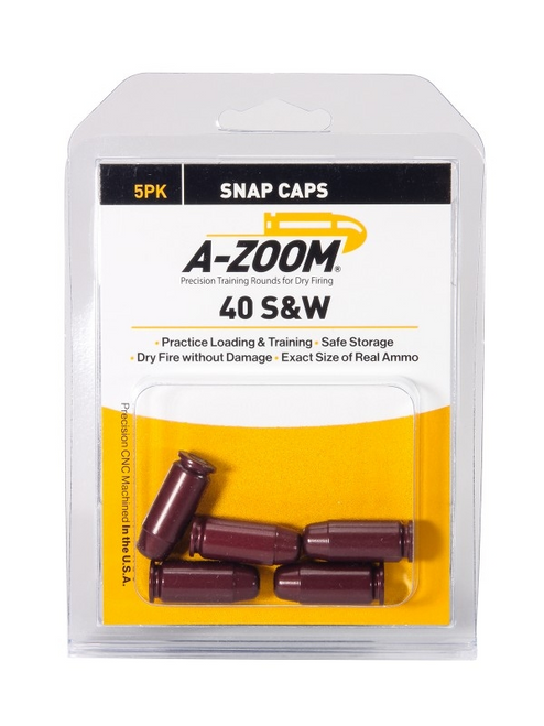 A-Zoom 40 S&W Snap Caps, 5 Pk