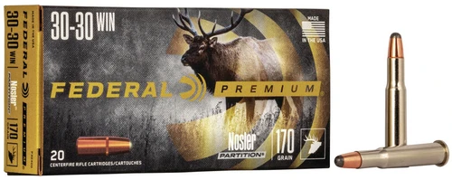 Federal Nosler Partition 30-30 Win, 170 Gr, 20 Rds