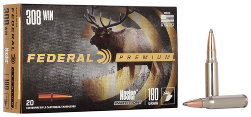 Federal Nosler Partition .308 Win, 180 Gr, 20 Rds