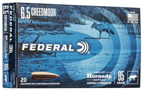 Federal Varmint and Predator 6.5 Creedmoor, 95 Gr, 20 Rds