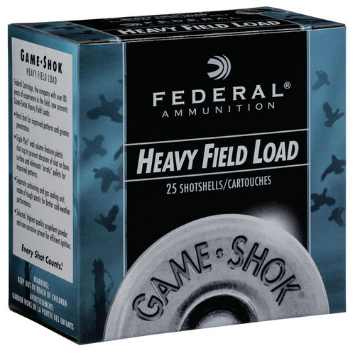 Federal Game Shok Heavy Field 12 Ga, 2 3/4", 1 1/4 Oz, Lead #5, 25 Rds