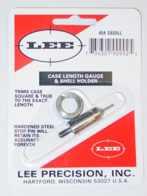Lee Precision 454 Casull Case Length Gauge & Shell Holder