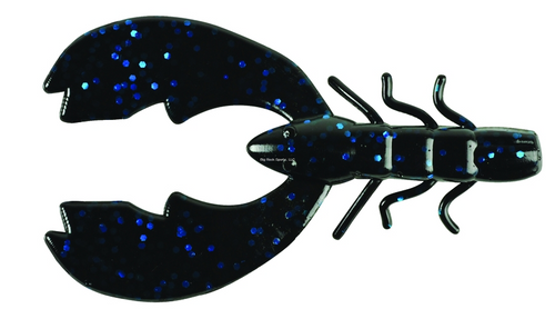 Berkley PowerBait Chigger Craw, 3", Blue Black Fleck, 10 Pk