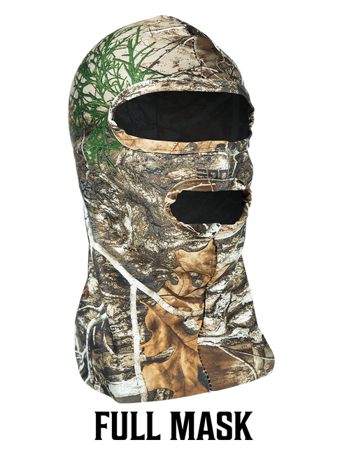 Primos Stretch Fit Full Hood Mask, Realtree Edge Camo