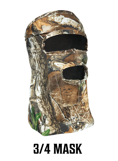 Primos Stretch Fit 3/4 Face Mask, Realtree Edge Camo