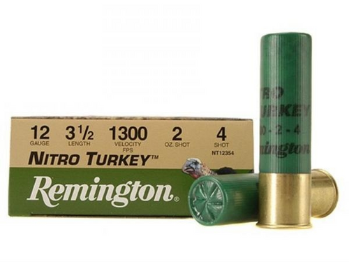 Remington Nitro Turkey 12 Ga, 3 1/2", 2 Oz, #4 Turkey Load, 10 Rds