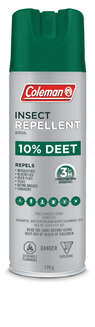 Coleman 10% Deet Insect Repellent, Aerosol 170 g