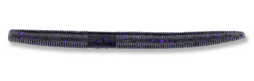 Yamamoto Senko Worm, 5", Smoke W Lg Black and Purple Flakes, 10 Pk