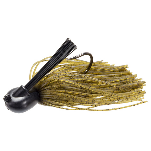 Keitech Tungsten Model 1 Casting Jig, 1/4 Oz, #3/0 Hook, Green Pumpkin