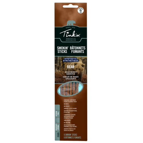 Tink's Smokin' Sticks Bear, Wildberry, 6 Pk