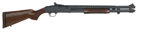 Mossberg Retrograde 590A1 Pump 12 Ga, 20" Hvy Wall Brl, Walnut