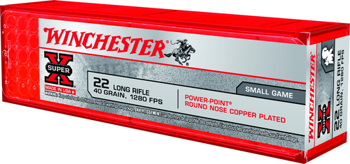 Winchester Super-X Power Point 22 LR, 40 Gr, CPRN, 100 Rds