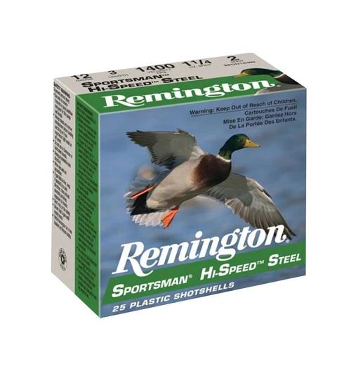 Remington Sportsman Hi-Speed Steel  12 Ga, 2-3/4", 1 1/8 oz,  #4  25 Rds