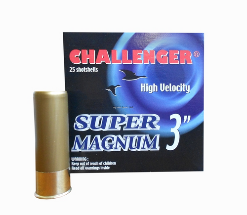Challenger Super Mag Steel 12 Ga, 3", 1 1/8 Oz, #2, 25 Rds