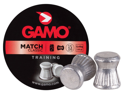 Gamo Match Training/Hunting .22 Cal Pellets, Flat Nose, 250 Ct